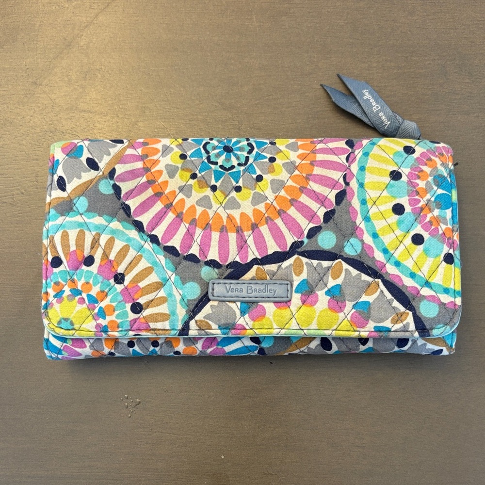 Vera Bradley Multicolor Fan Pattern Wallet